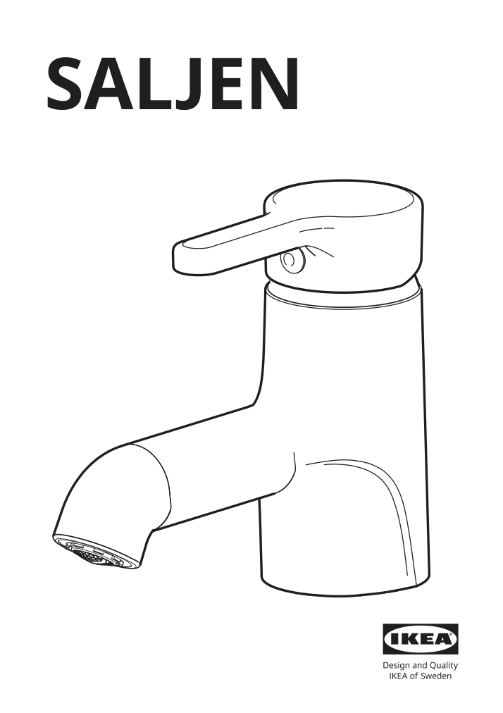 Assembly instructions for IKEA Saljen bath faucet black | Page 1 - IKEA ENHET bathroom 794.409.06