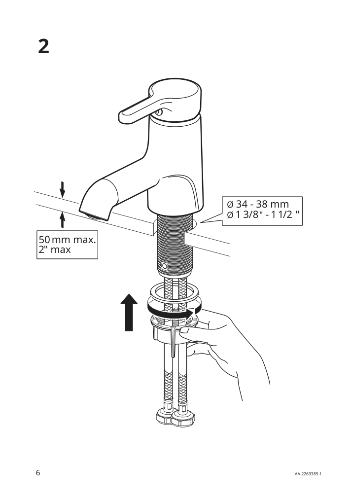 Assembly instructions for IKEA Saljen bath faucet black | Page 6 - IKEA ENHET bathroom 794.409.11