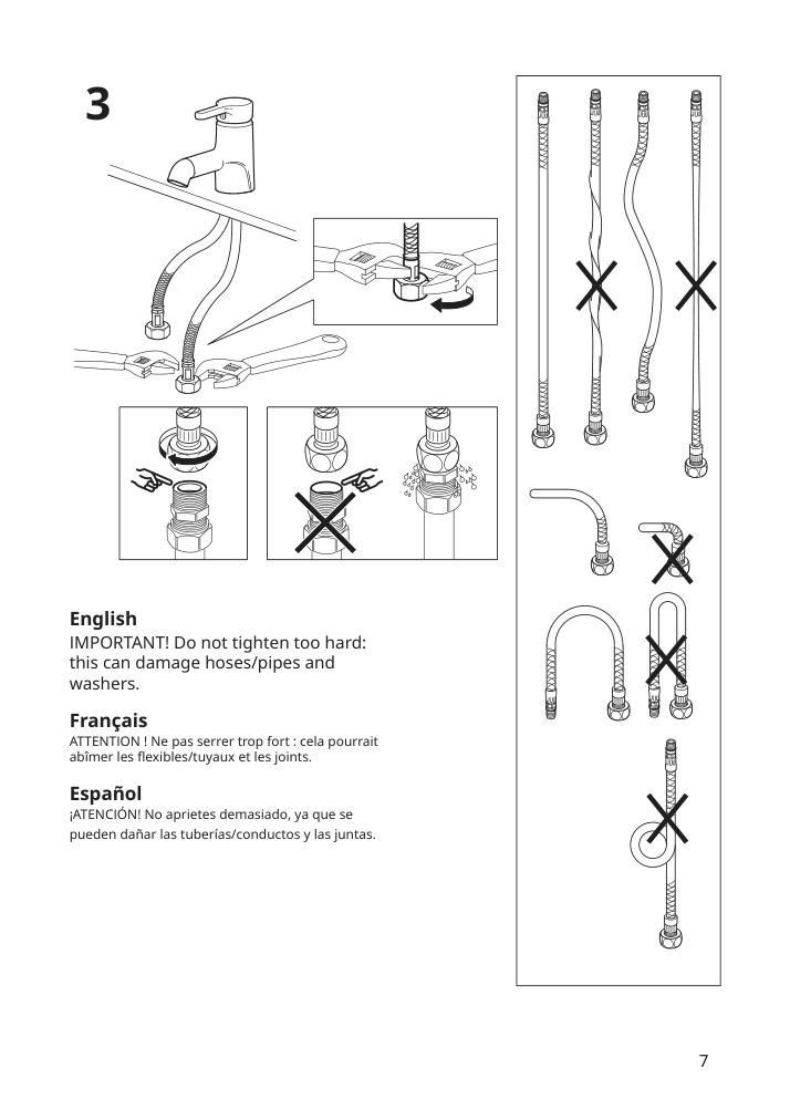 Assembly instructions for IKEA Saljen bath faucet black | Page 7 - IKEA ENHET bathroom 794.409.06