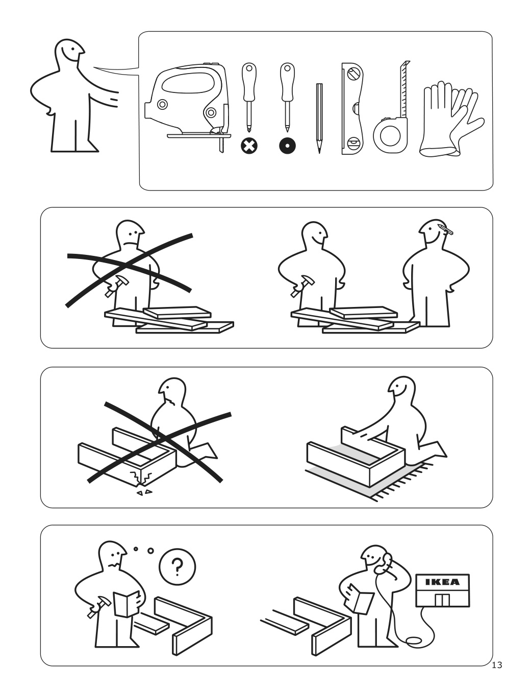 Assembly instructions for IKEA Samfaelld induction cooktop black | Page 13 - IKEA SAMFÄLLD induction cooktop 704.620.64