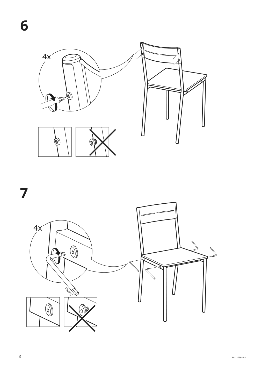 Assembly instructions for IKEA Sandsberg chair black brown stained | Page 6 - IKEA SANDSBERG / SANDSBERG table and 4 chairs 494.204.10