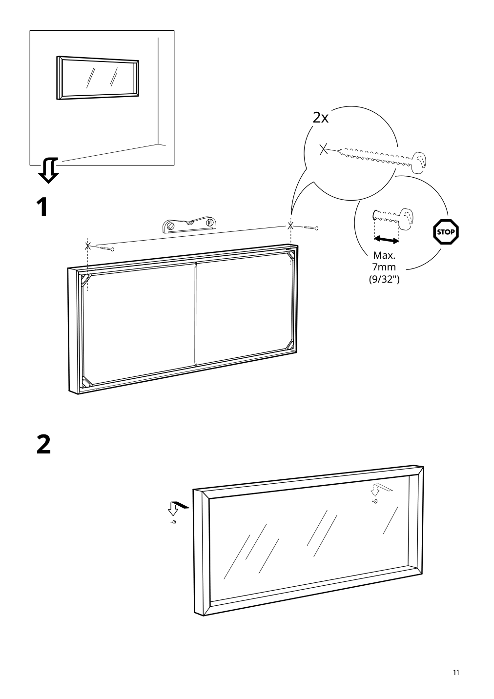 Assembly instructions for IKEA Sandtorg mirror black | Page 11 - IKEA SANDTORG mirror 104.201.33