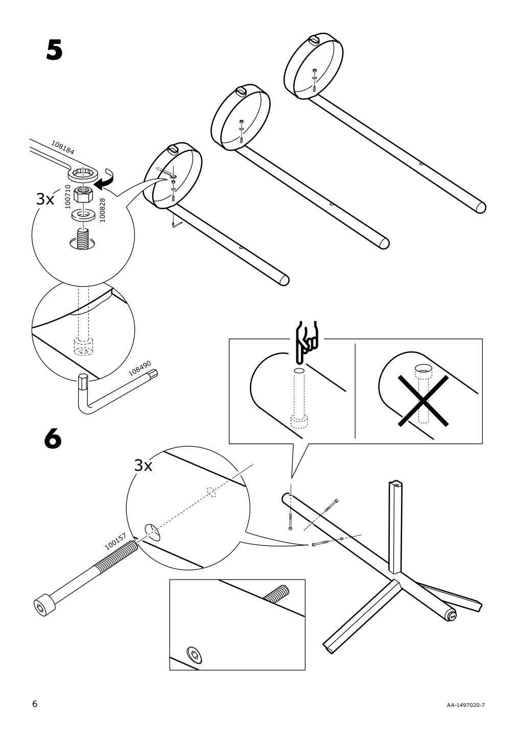 Assembly instructions for IKEA Satsumas plant stand bamboo white | Page 6 - IKEA SATSUMAS plant stand 402.581.54