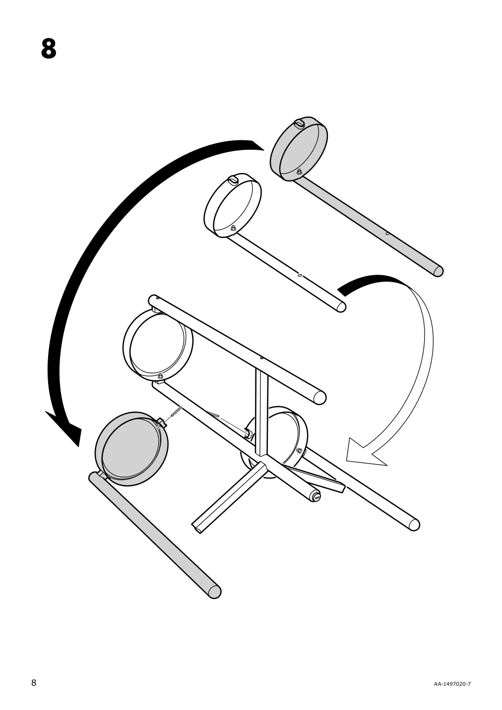 Assembly instructions for IKEA Satsumas plant stand bamboo white | Page 8 - IKEA SATSUMAS plant stand 402.581.54