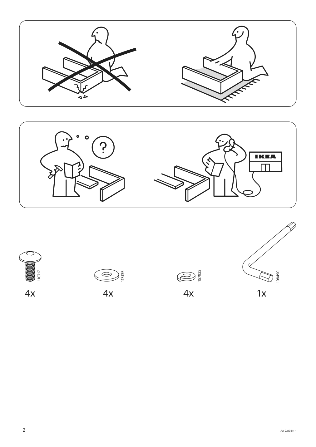 Assembly instructions for IKEA Segeroen armchair outdoor dark green | Page 2 - IKEA SEGERÖN armchair, outdoor 194.948.41