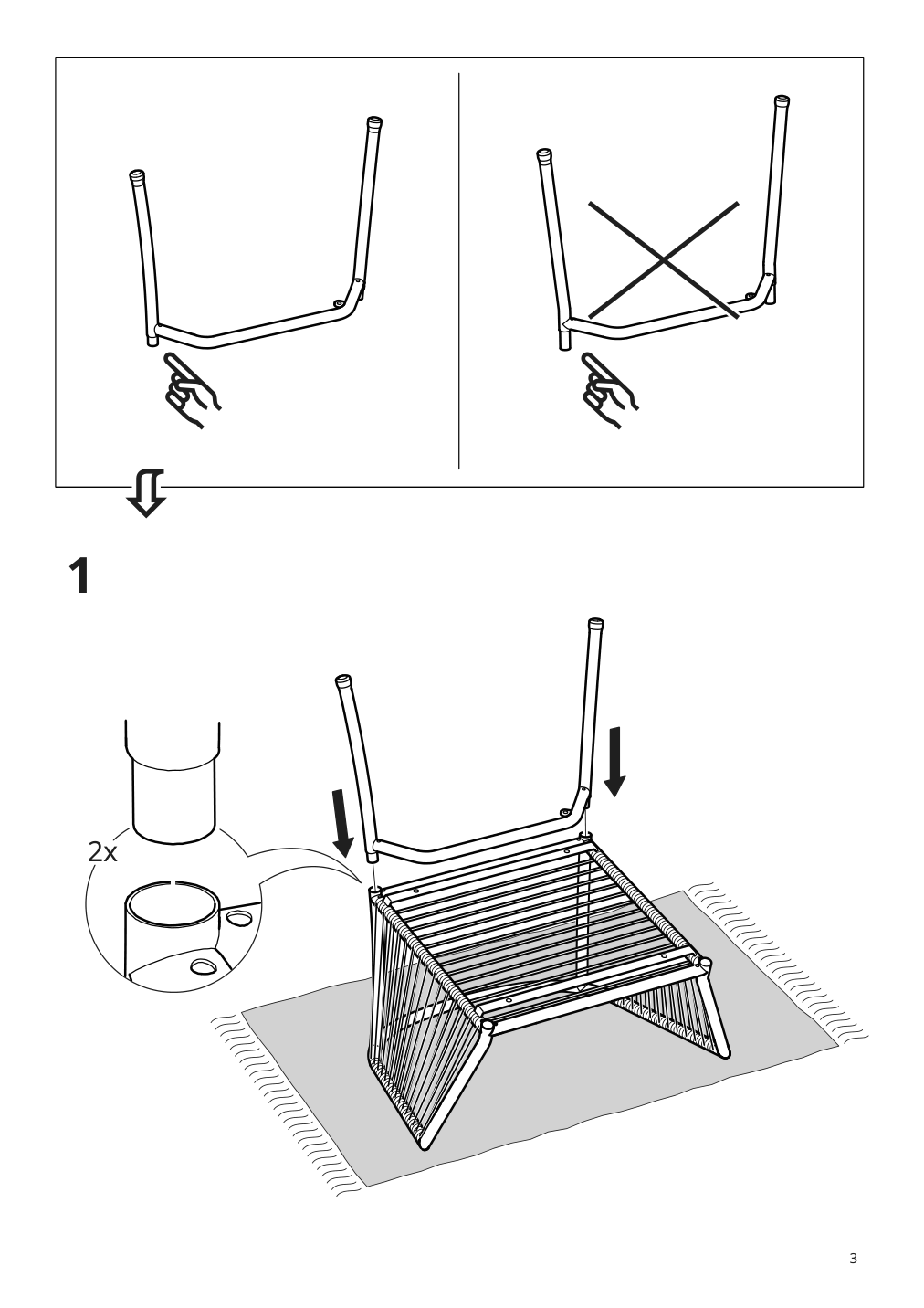 Assembly instructions for IKEA Segeroen armchair outdoor dark green | Page 3 - IKEA SEGERÖN armchair, outdoor 194.948.41