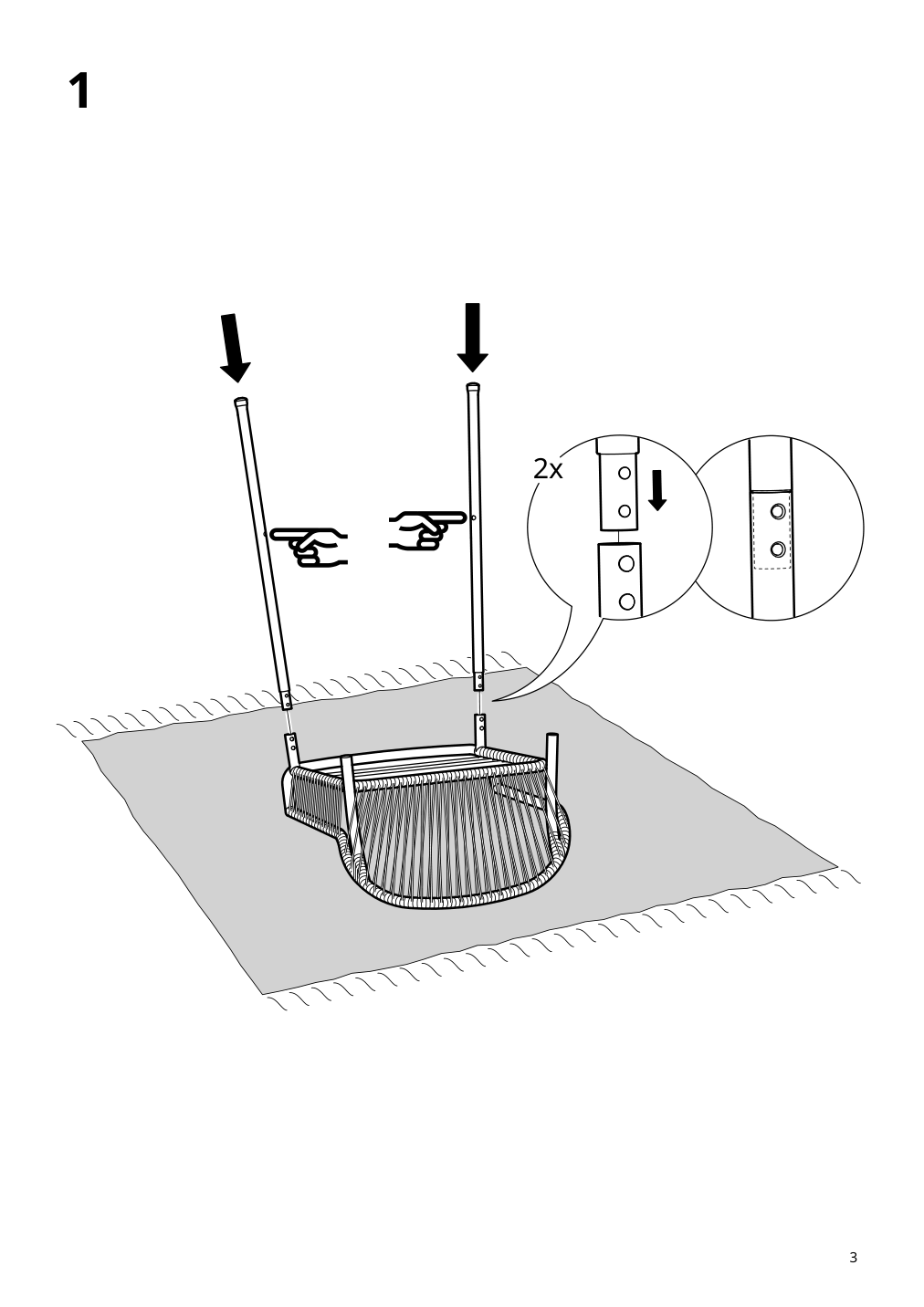 Assembly instructions for IKEA Segeroen bar stool outdoor white beige | Page 3 - IKEA SEGERÖN bar stool, outdoor 905.108.08