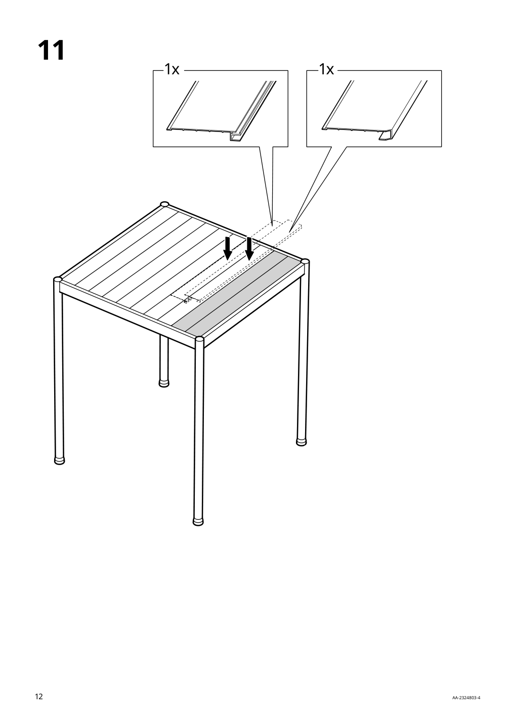 Assembly instructions for IKEA Segeroen bar table outdoor white beige | Page 12 - IKEA SEGERÖN bar table, outdoor 605.108.00