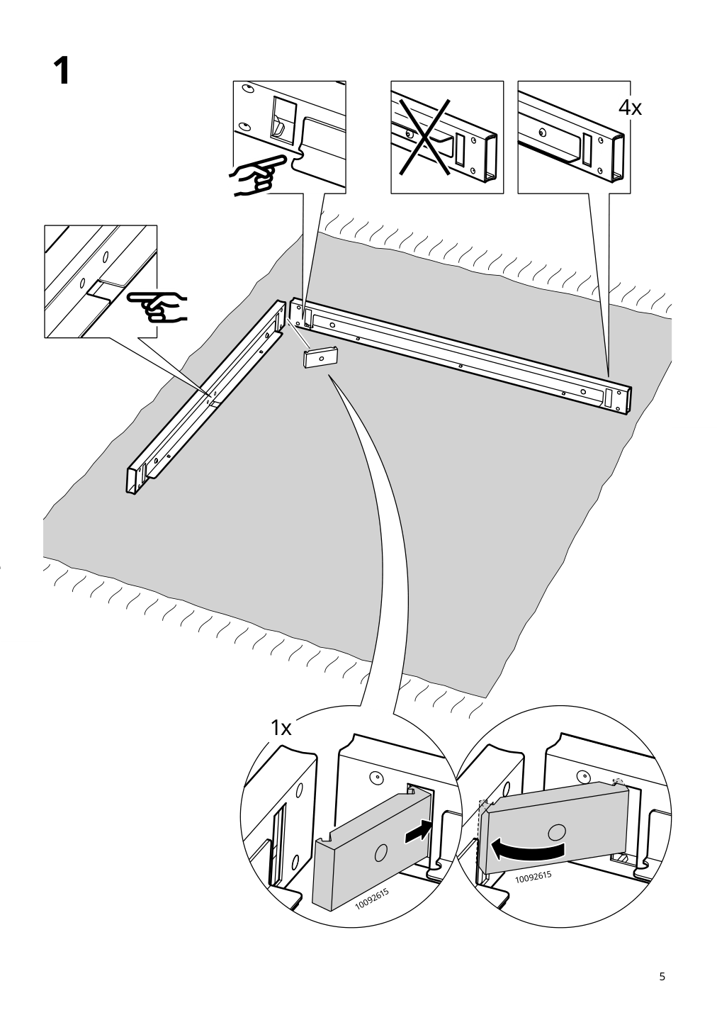 Assembly instructions for IKEA Segeroen bar table outdoor white beige | Page 5 - IKEA SEGERÖN bar table, outdoor 605.108.00