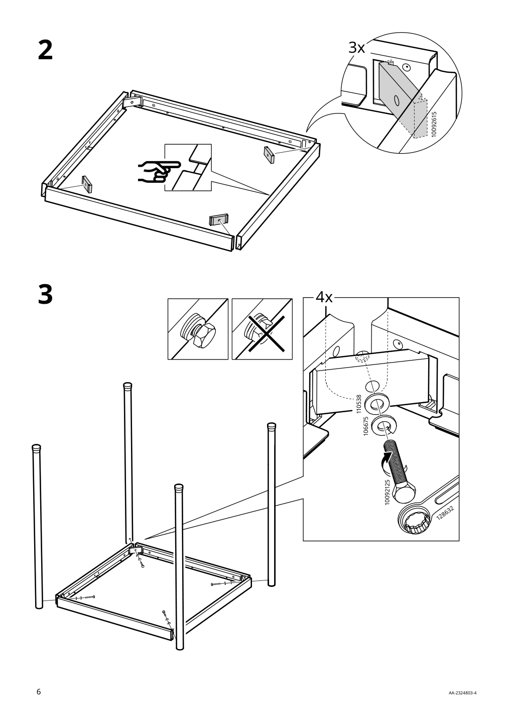 Assembly instructions for IKEA Segeroen bar table outdoor white beige | Page 6 - IKEA SEGERÖN bar table, outdoor 605.108.00