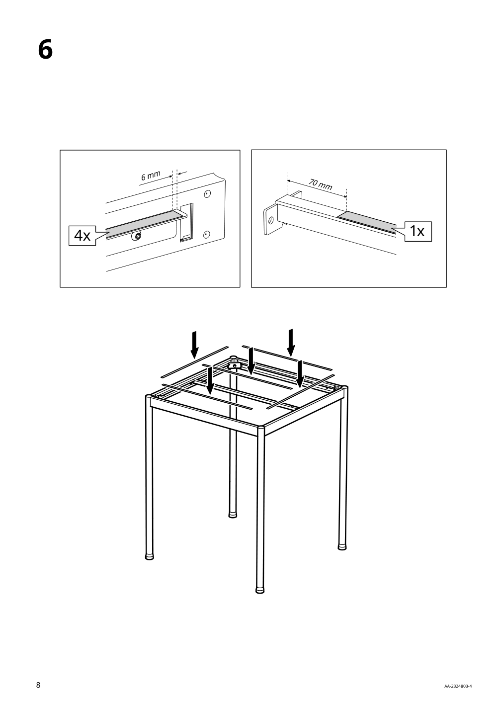 Assembly instructions for IKEA Segeroen bar table outdoor white beige | Page 8 - IKEA SEGERÖN bar table, outdoor 605.108.00