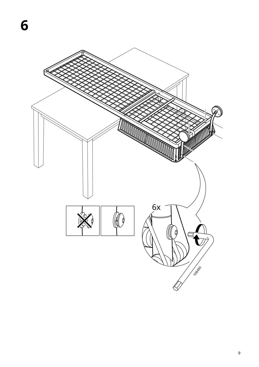 Assembly instructions for IKEA Segeroen chaise white beige | Page 9 - IKEA SEGERÖN chaise 205.107.98