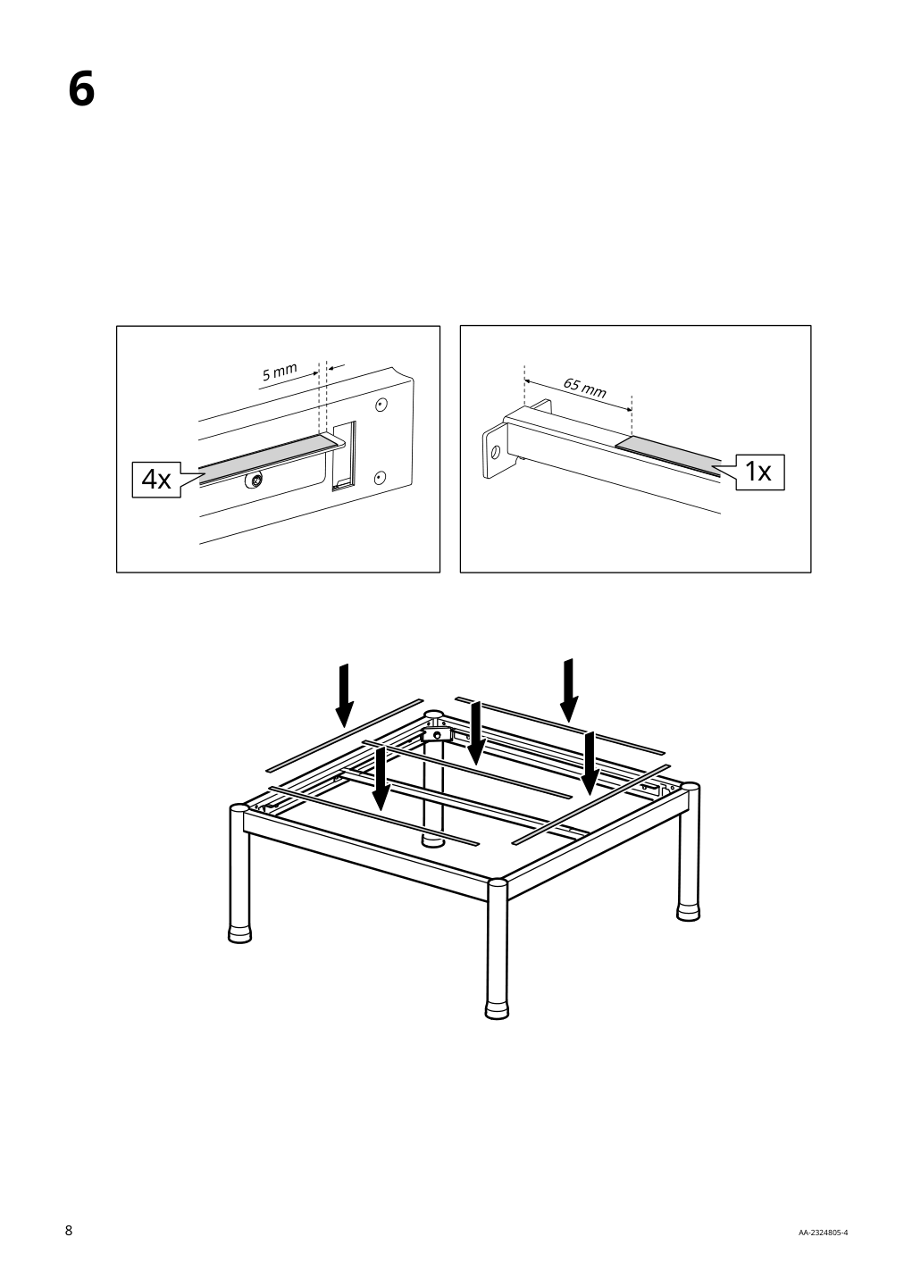 Assembly instructions for IKEA Segeroen coffee table outdoor white beige | Page 8 - IKEA SEGERÖN 3-seat conversation set 694.948.53