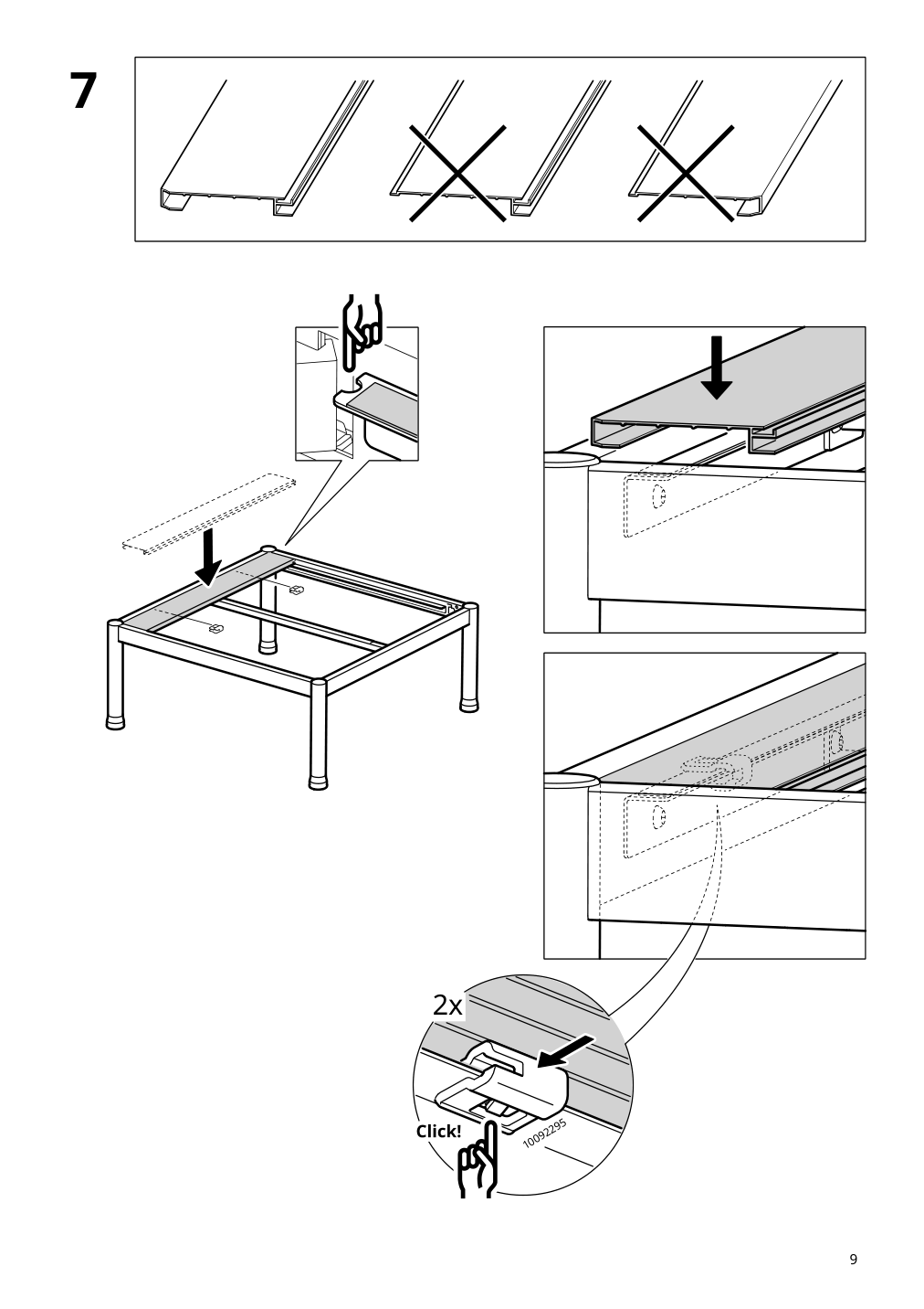 Assembly instructions for IKEA Segeroen coffee table outdoor white beige | Page 9 - IKEA SEGERÖN 3-seat conversation set 694.948.53