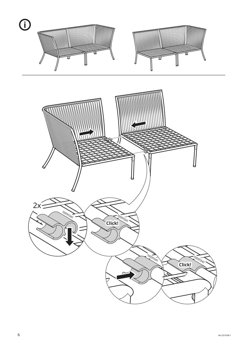 Assembly instructions for IKEA Segeroen corner section outdoor white beige | Page 6 - IKEA SEGERÖN corner section with pad 495.338.60