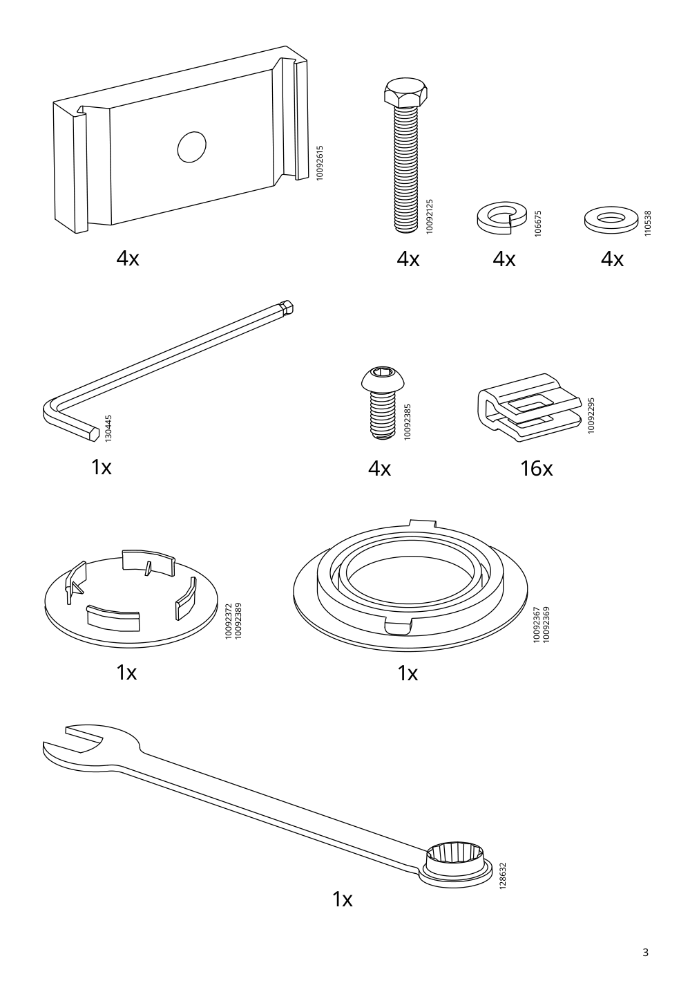 Assembly instructions for IKEA Segeroen table outdoor white beige | Page 3 - IKEA SEGERÖN table, outdoor 905.108.13