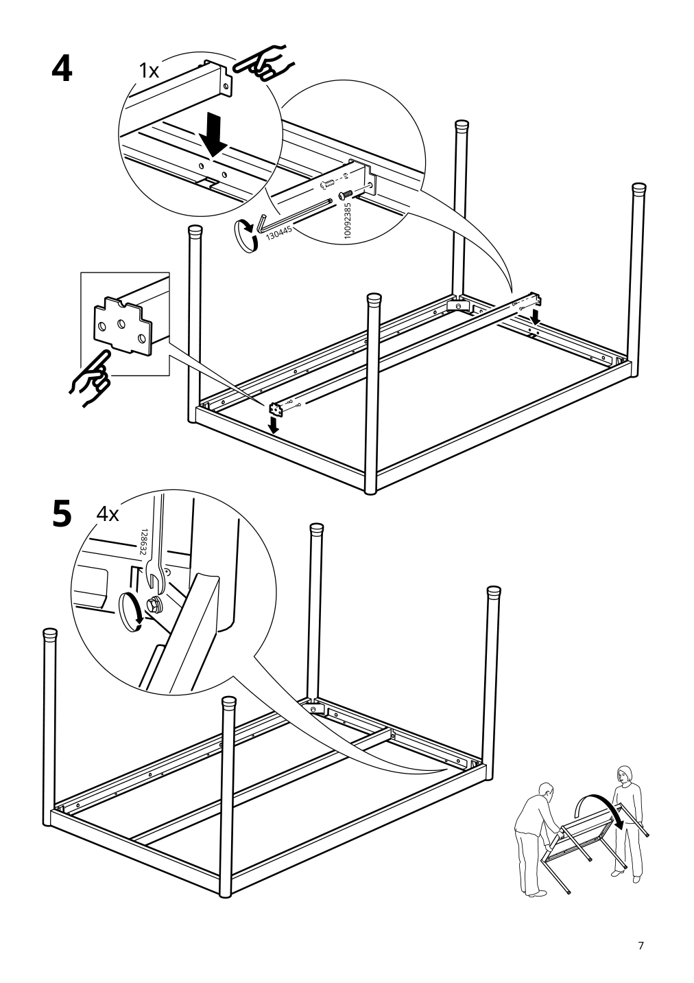 Assembly instructions for IKEA Segeroen table outdoor white beige | Page 7 - IKEA SEGERÖN table, outdoor 905.108.13