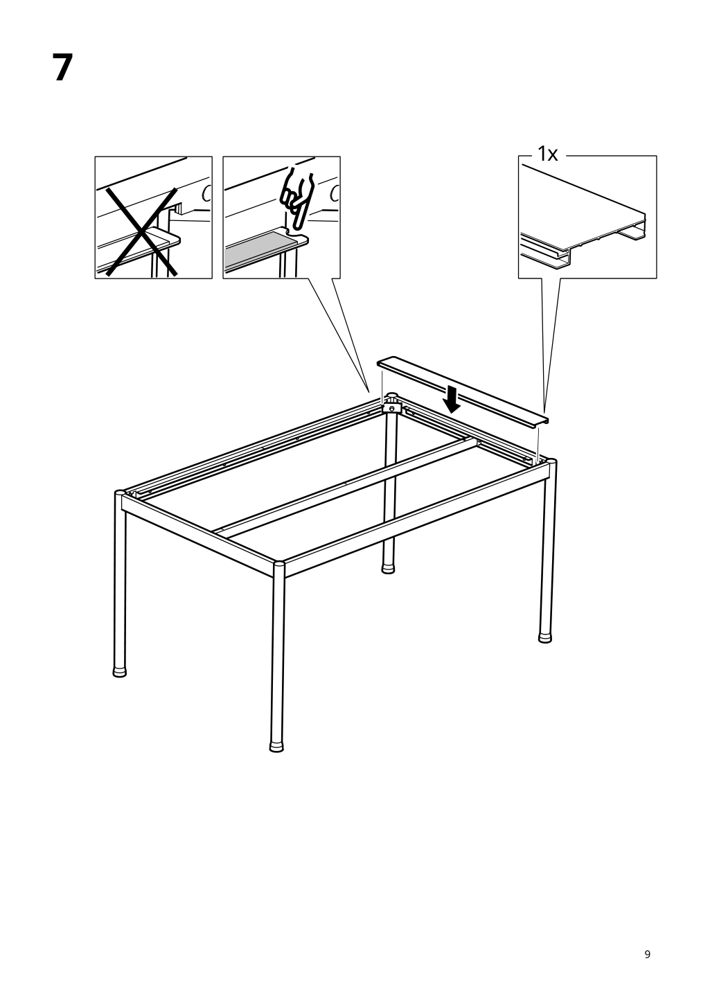 Assembly instructions for IKEA Segeroen table outdoor dark green light gray | Page 9 - IKEA SEGERÖN / ENSHOLM table and 4 chairs 995.447.38