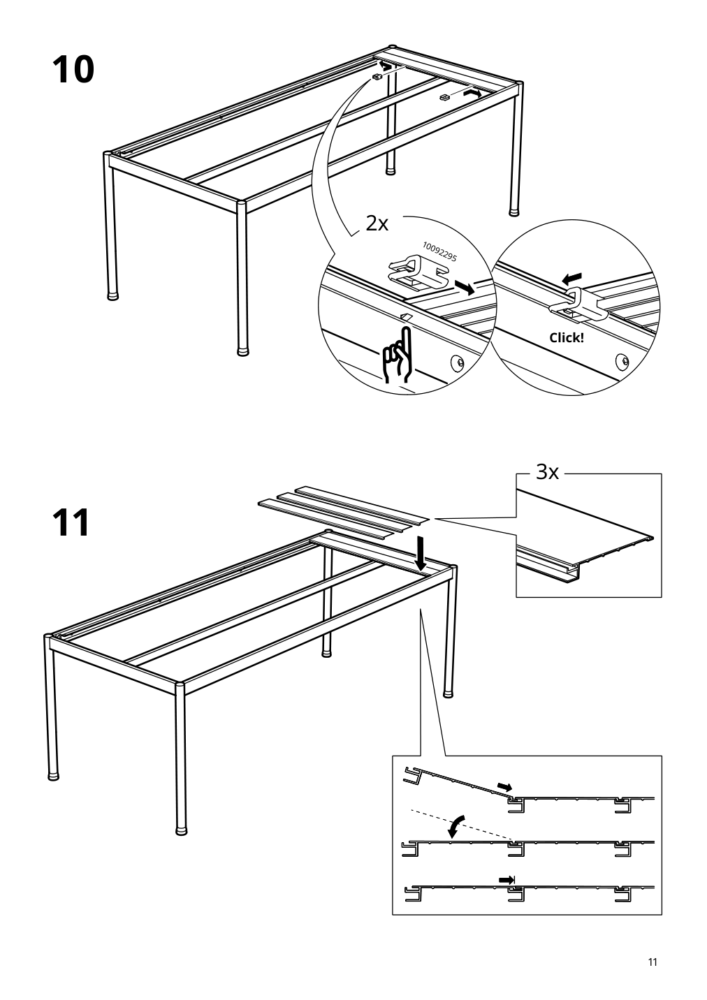 Assembly instructions for IKEA Segeroen table outdoor white beige | Page 11 - IKEA SEGERÖN table+6 armchairs, outdoor 795.339.05