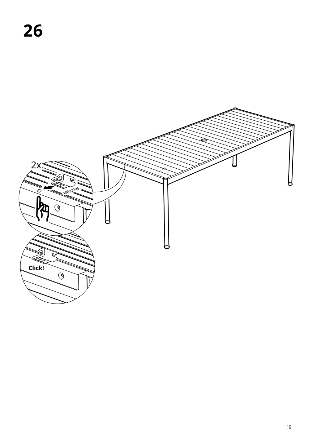 Assembly instructions for IKEA Segeroen table outdoor white beige | Page 19 - IKEA SEGERÖN table+6 armchairs, outdoor 795.339.05