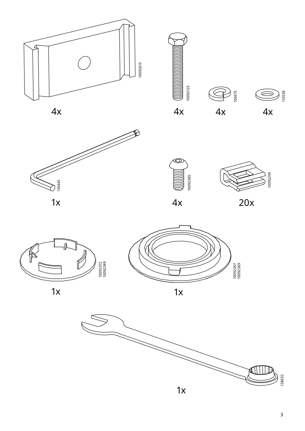 Assembly instructions for IKEA Segeroen table outdoor white beige | Page 3 - IKEA SEGERÖN table+6 armchairs, outdoor 795.339.05