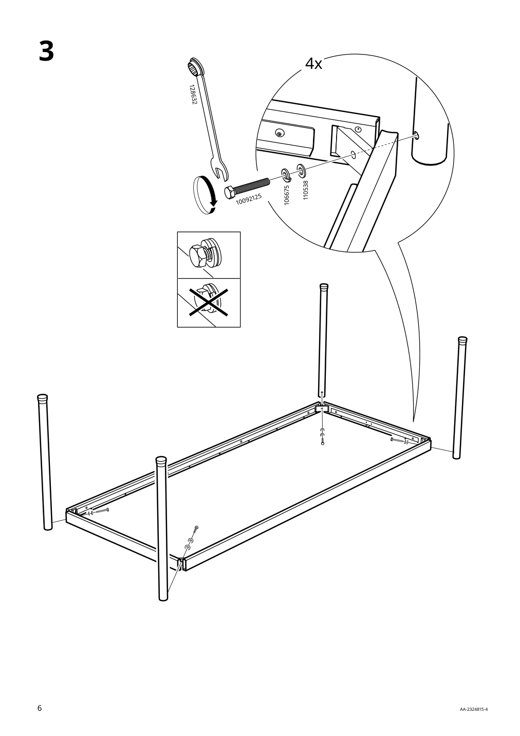 Assembly instructions for IKEA Segeroen table outdoor white beige | Page 6 - IKEA SEGERÖN table+6 armchairs, outdoor 795.339.05