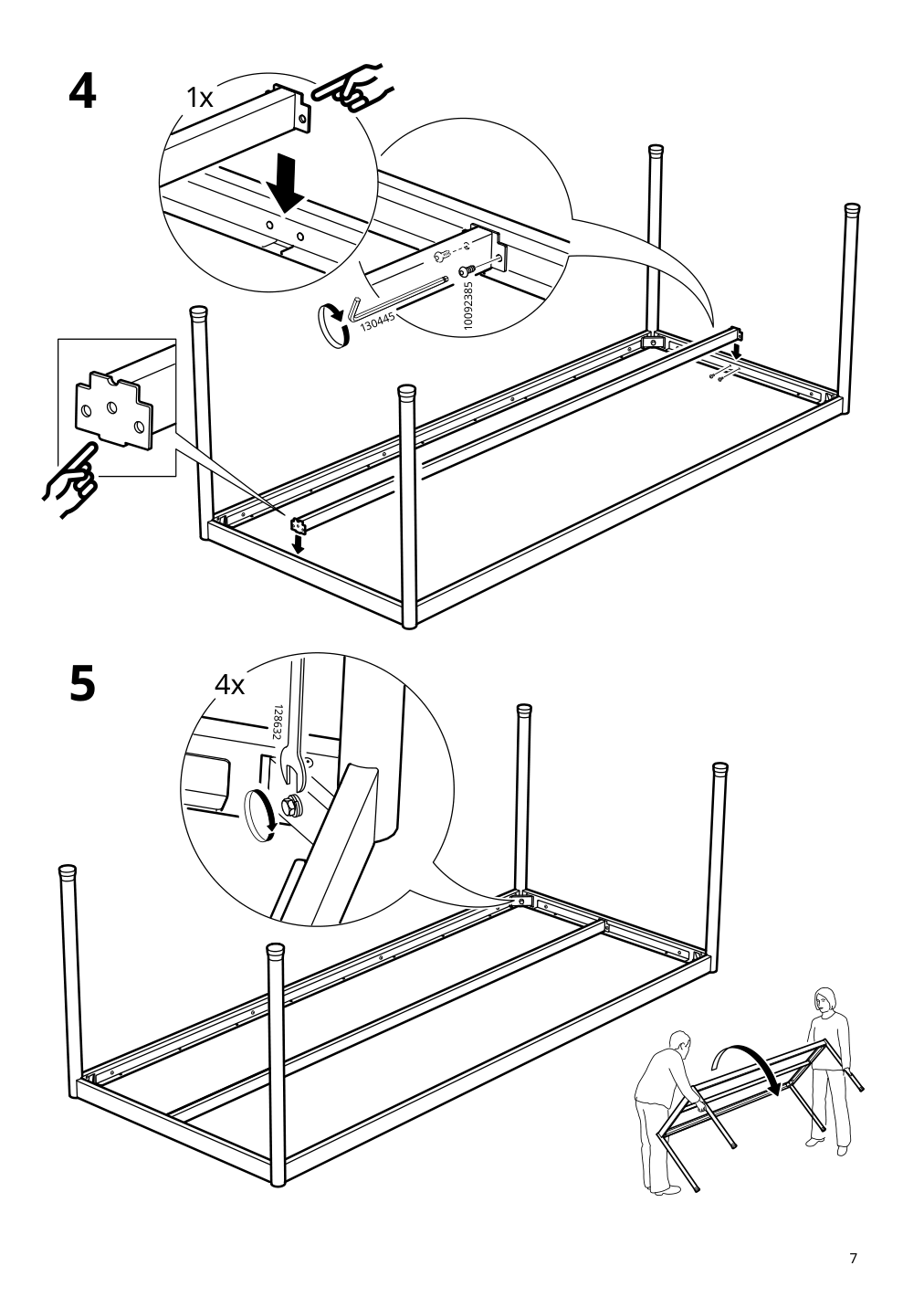 Assembly instructions for IKEA Segeroen table outdoor white beige | Page 7 - IKEA SEGERÖN table+6 armchairs, outdoor 795.339.05