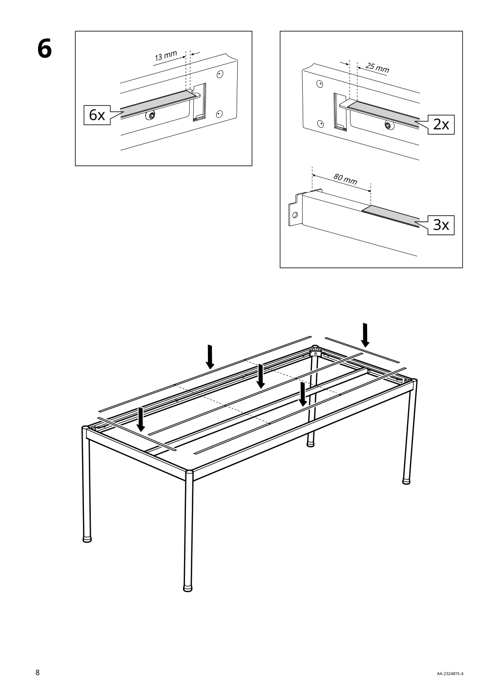 Assembly instructions for IKEA Segeroen table outdoor white beige | Page 8 - IKEA SEGERÖN table+6 armchairs, outdoor 795.339.05