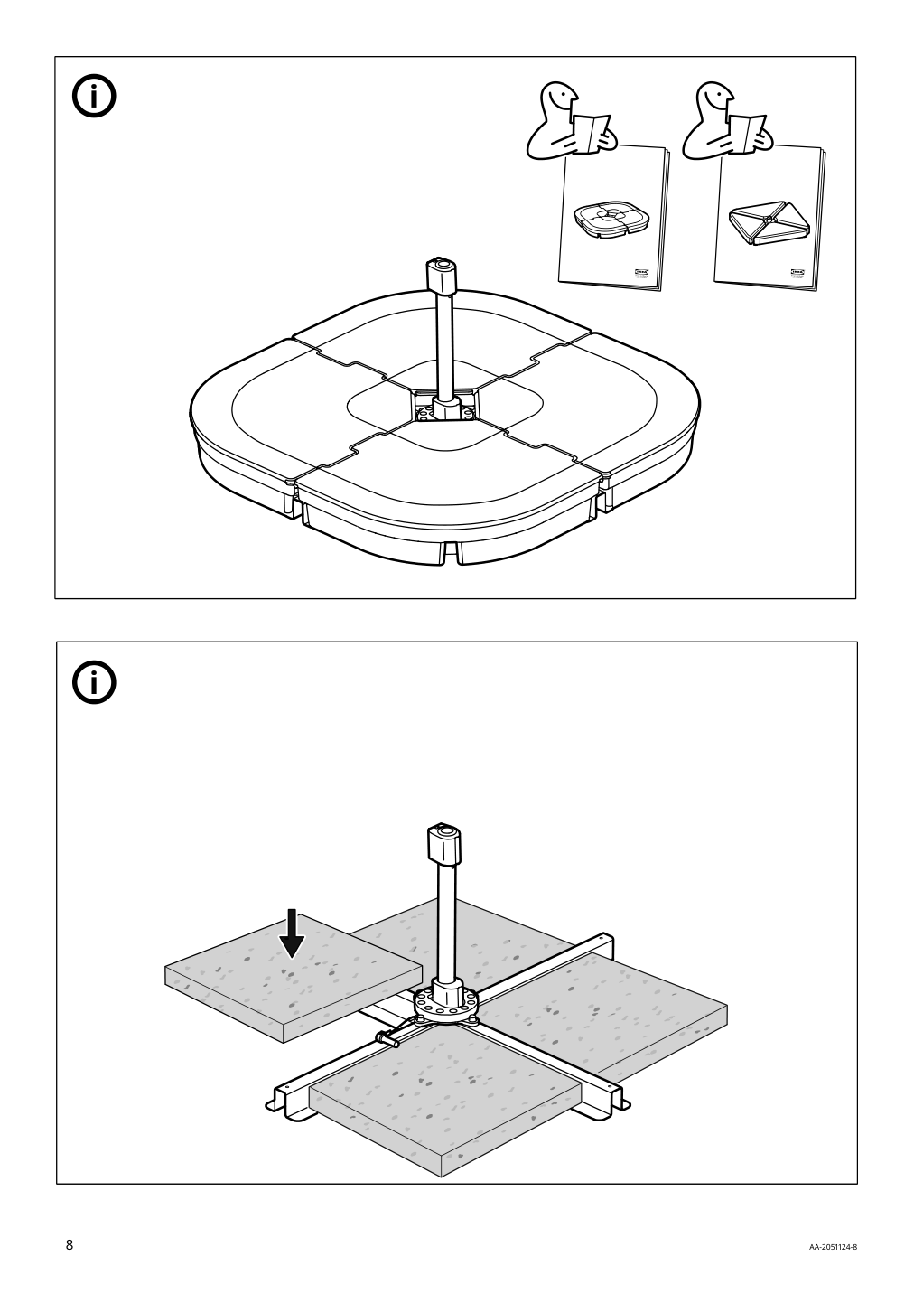 Assembly instructions for IKEA Seglaroe umbrella hanging beige tilting | Page 8 - IKEA SEGLARÖ umbrella, hanging 303.878.68