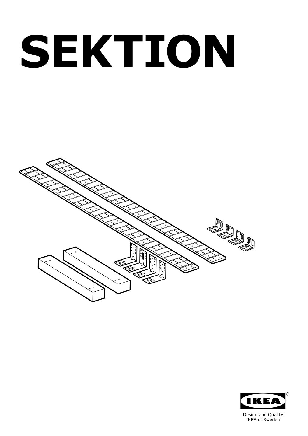 Assembly instructions for IKEA Sektion support bracket for kitchen island | Page 1 - IKEA SEKTION support bracket for kitchen island 002.984.06