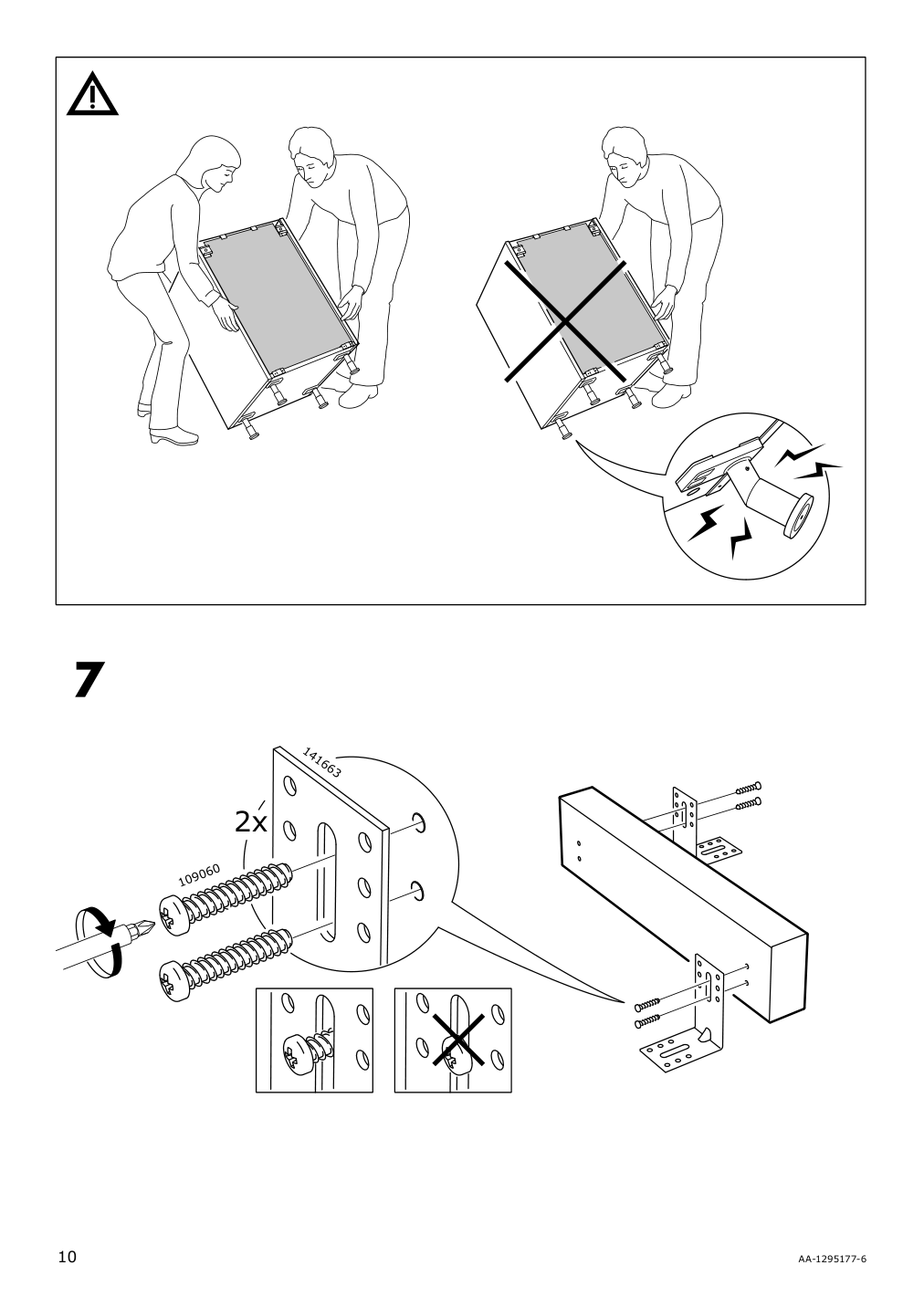 Assembly instructions for IKEA Sektion support bracket for kitchen island | Page 10 - IKEA SEKTION support bracket for kitchen island 002.984.06