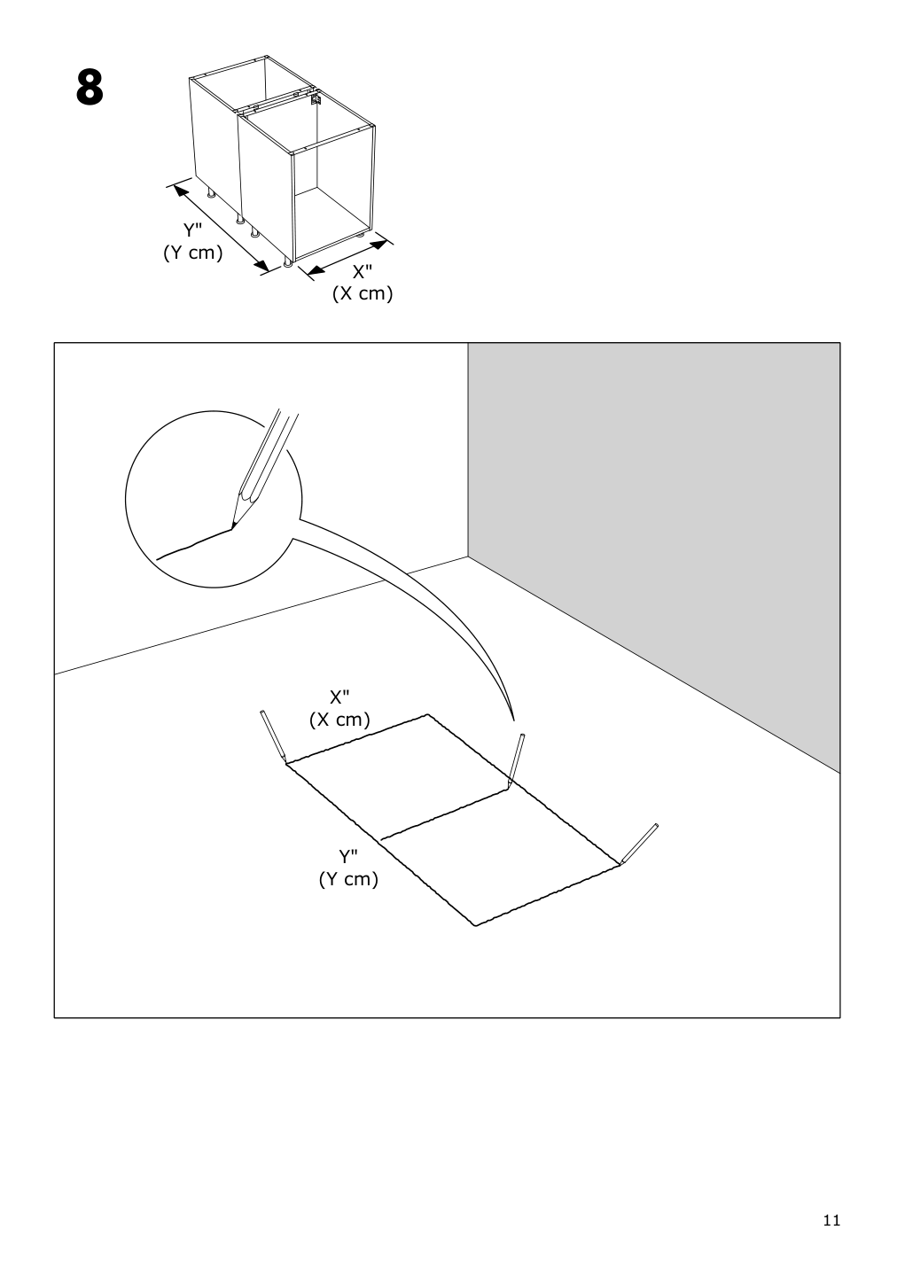 Assembly instructions for IKEA Sektion assembly kit for kitchen island | Page 11 - IKEA SEKTION assembly kit for kitchen island 002.984.11