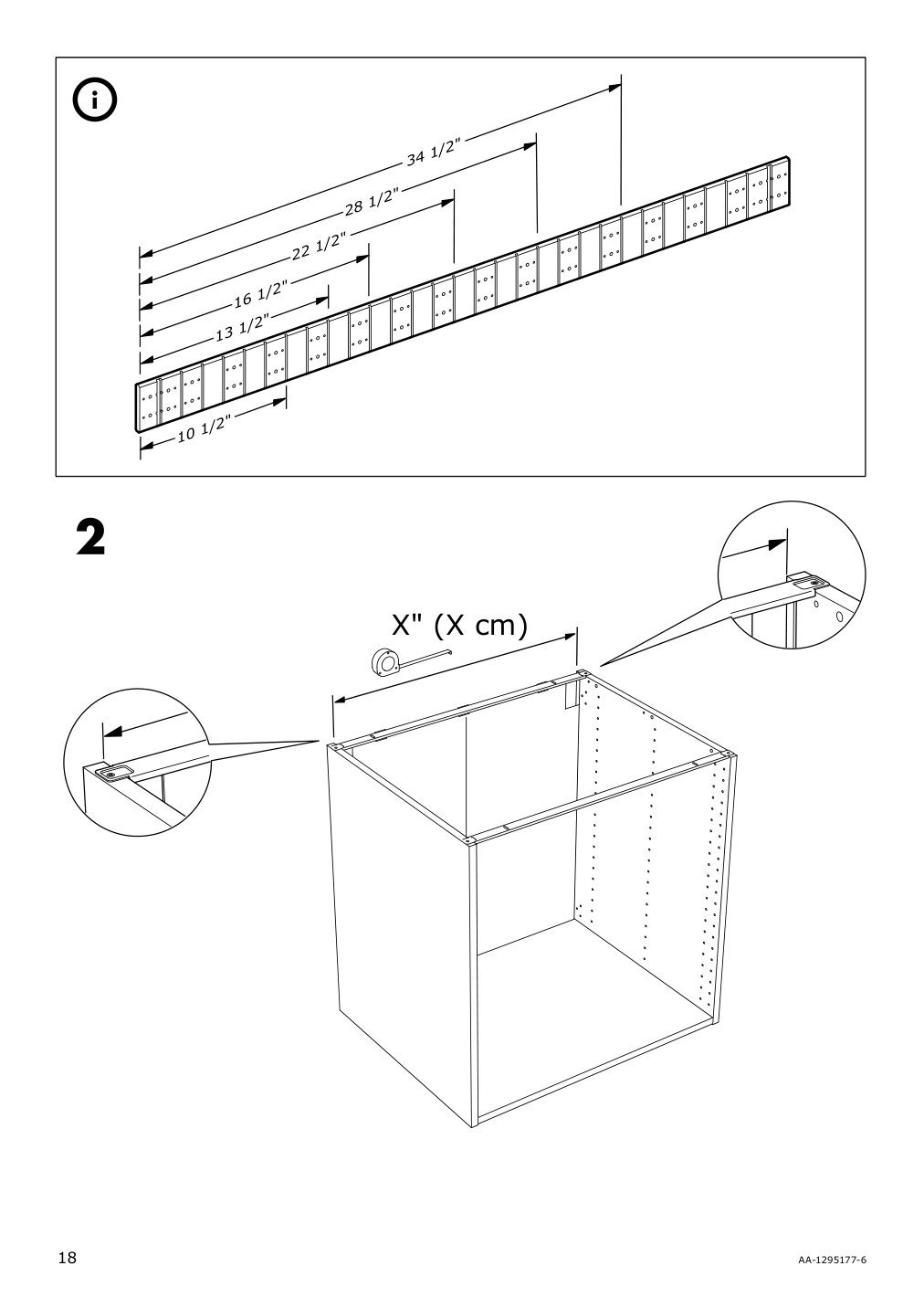 Assembly instructions for IKEA Sektion assembly kit for kitchen island | Page 18 - IKEA SEKTION assembly kit for kitchen island 002.984.11