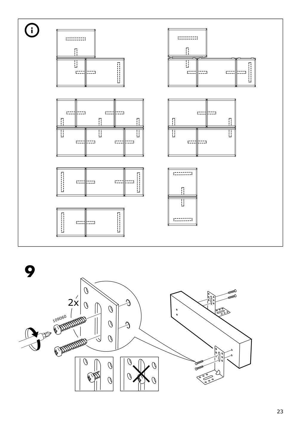 Assembly instructions for IKEA Sektion assembly kit for kitchen island | Page 23 - IKEA SEKTION assembly kit for kitchen island 002.984.11