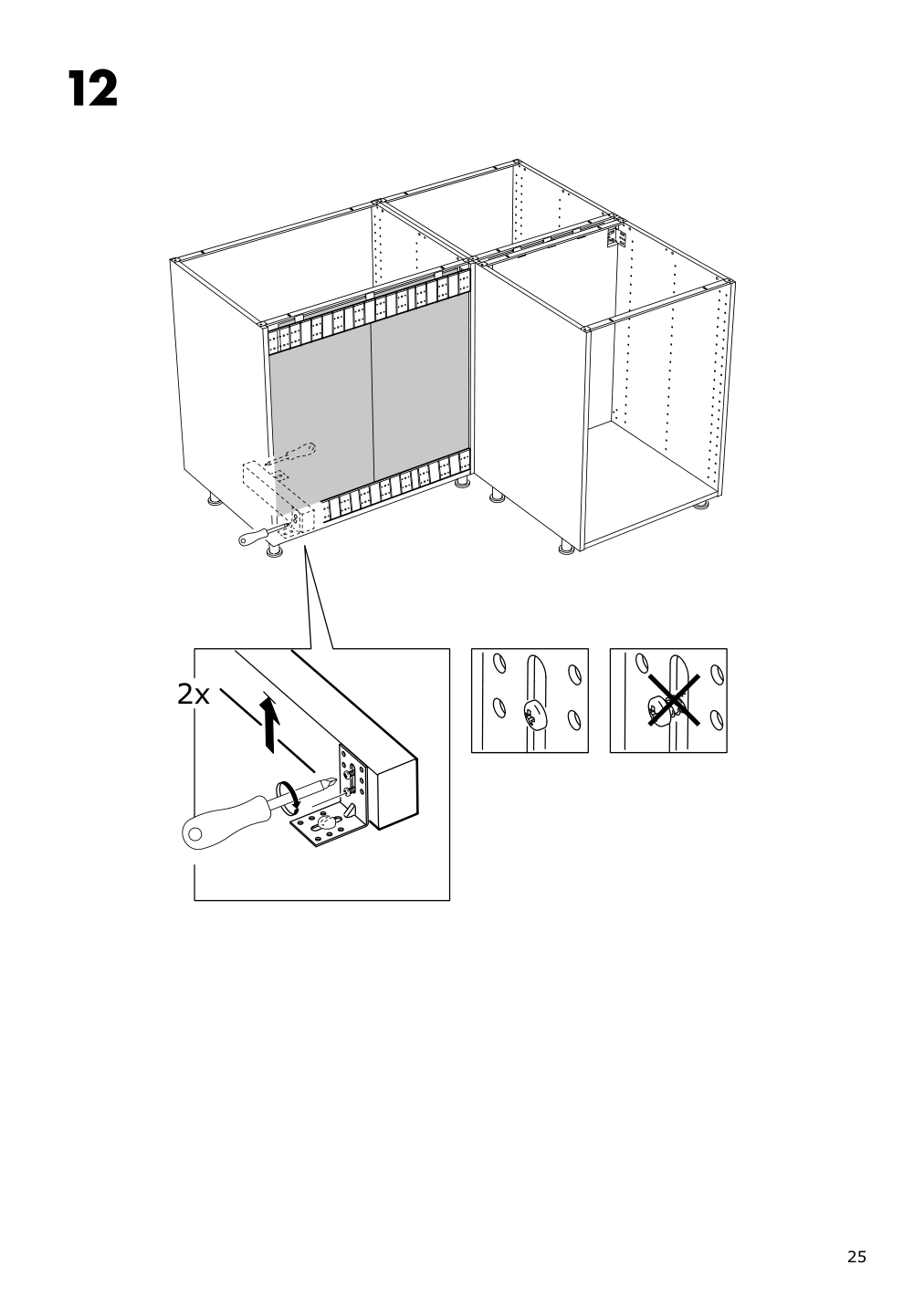 Assembly instructions for IKEA Sektion support bracket for kitchen island | Page 25 - IKEA SEKTION support bracket for kitchen island 002.984.06