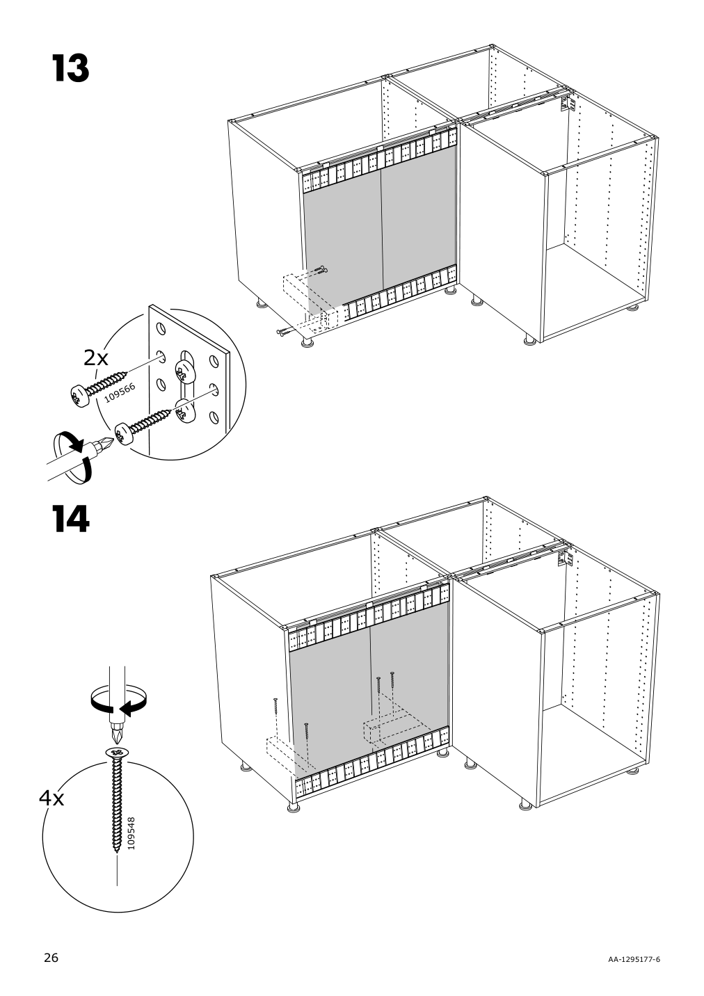 Assembly instructions for IKEA Sektion support bracket for kitchen island | Page 26 - IKEA SEKTION support bracket for kitchen island 002.984.06