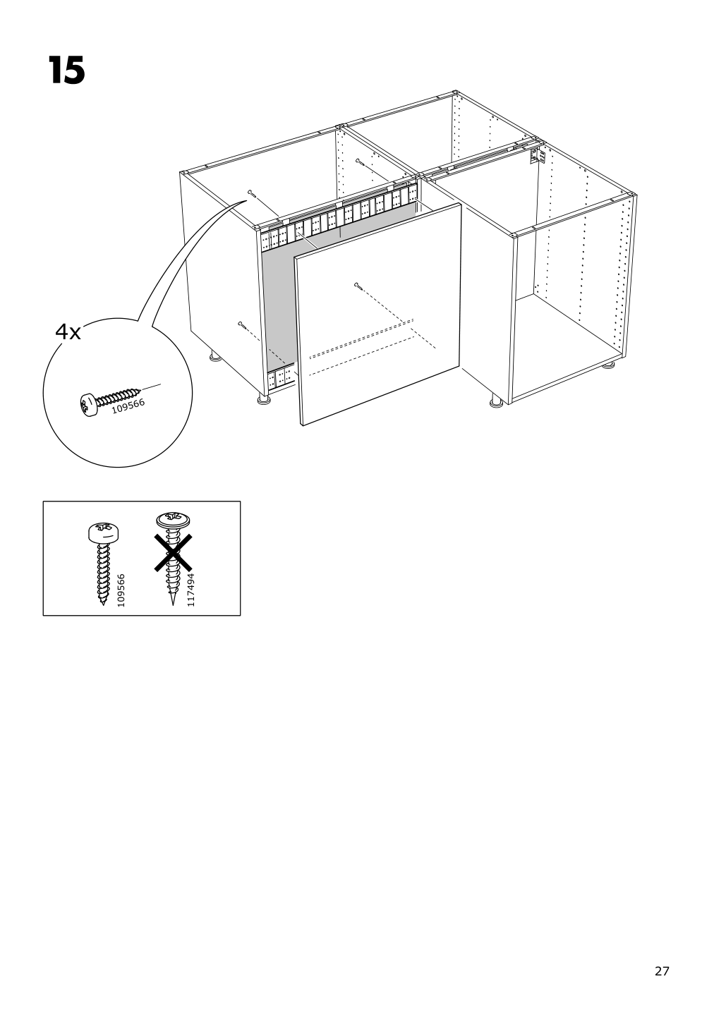 Assembly instructions for IKEA Sektion support bracket for kitchen island | Page 27 - IKEA SEKTION support bracket for kitchen island 002.984.06