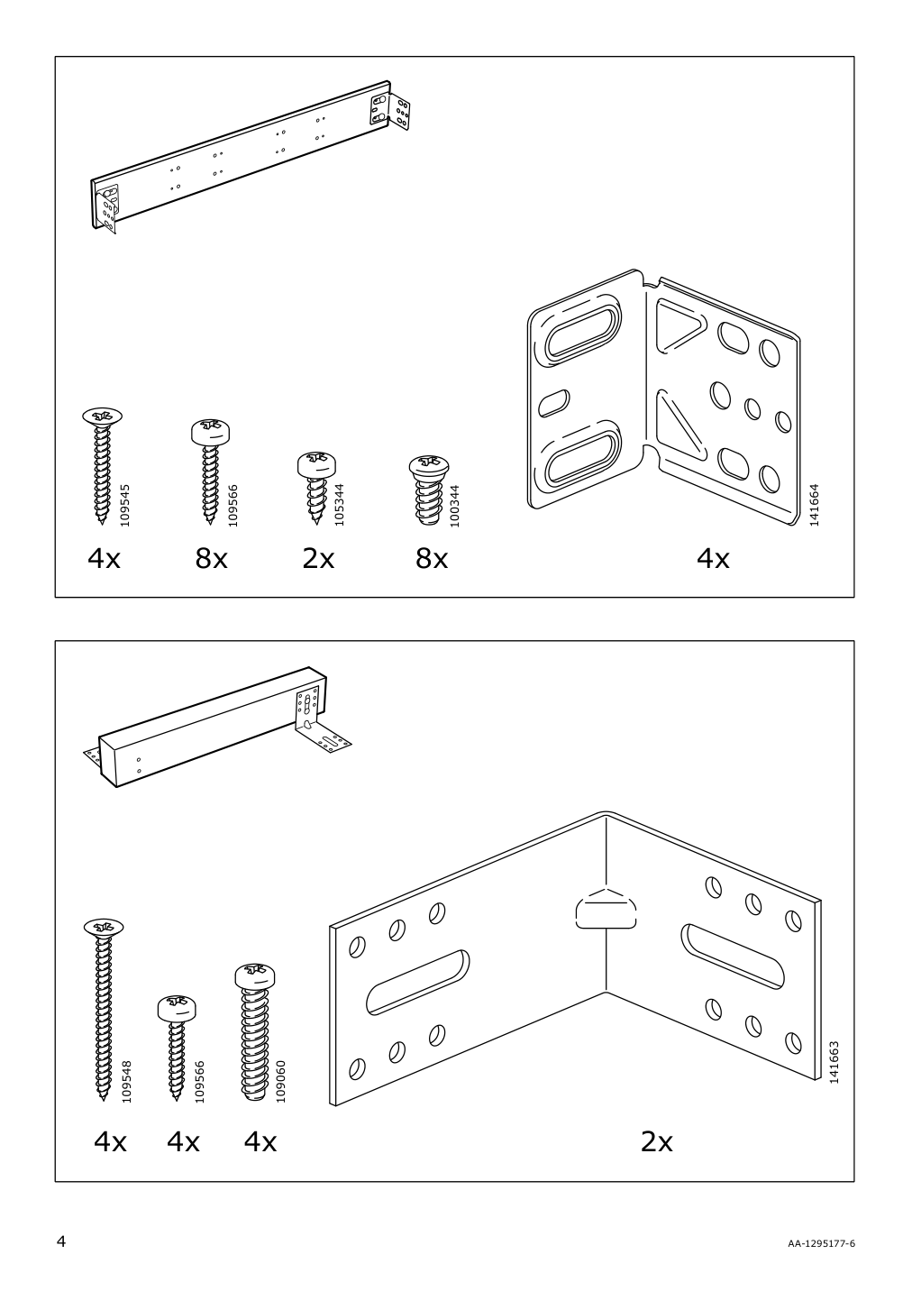 Assembly instructions for IKEA Sektion support bracket for kitchen island | Page 4 - IKEA SEKTION support bracket for kitchen island 002.984.06