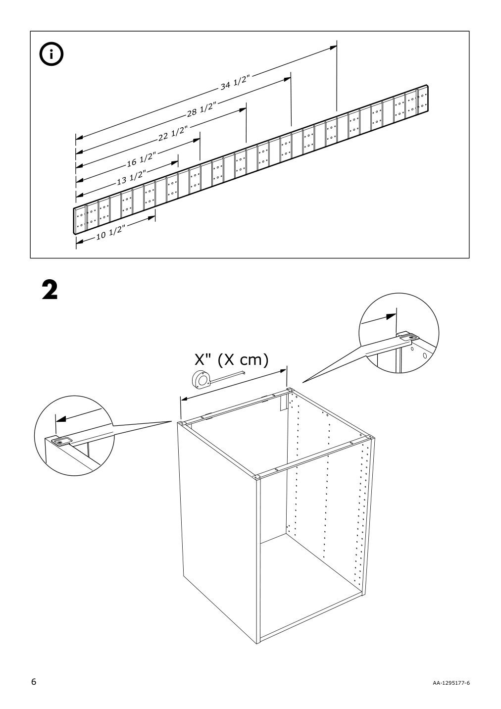 Assembly instructions for IKEA Sektion assembly kit for kitchen island | Page 6 - IKEA SEKTION assembly kit for kitchen island 002.984.11