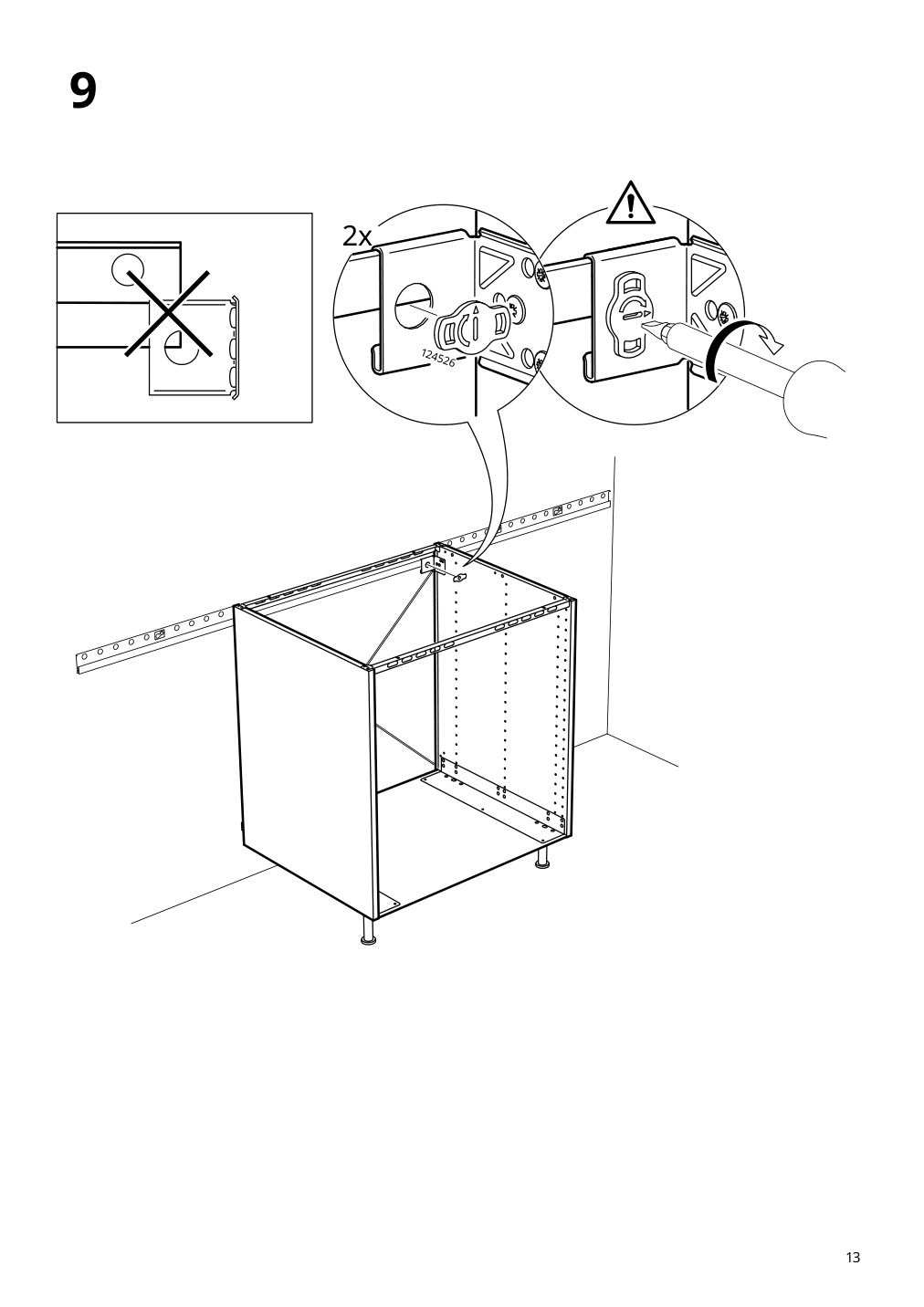 Assembly instructions for IKEA Sektion base cabinet for oven white | Page 13 - IKEA SEKTION base cabinet for oven 693.889.42