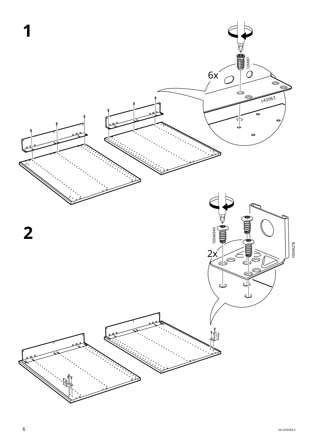 Assembly instructions for IKEA Sektion base cabinet for oven white | Page 6 - IKEA SEKTION base cabinet for oven 693.889.42