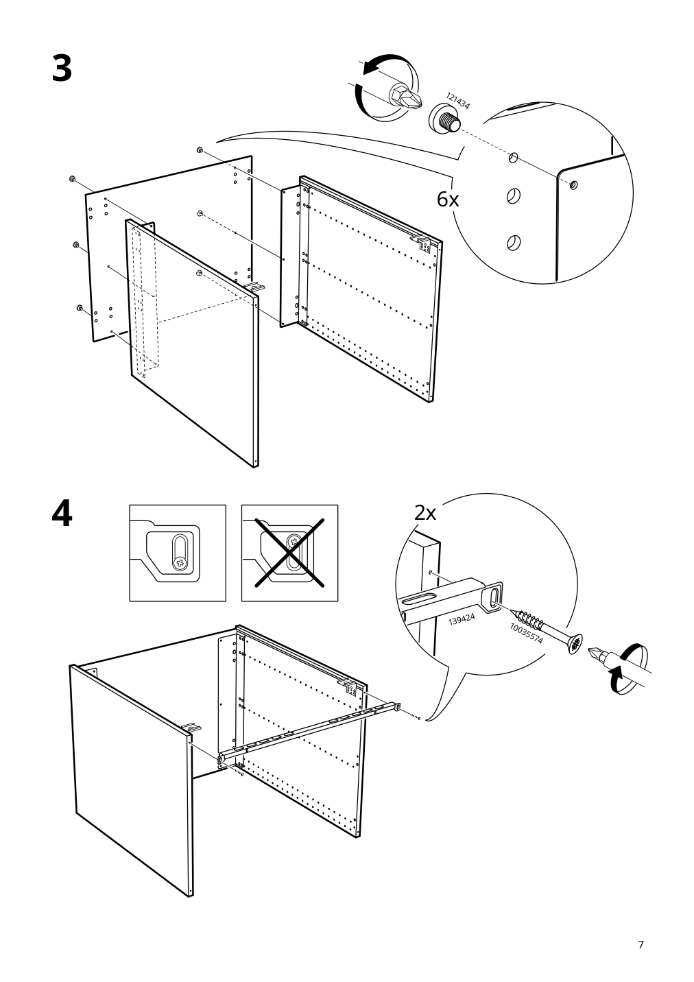 Assembly instructions for IKEA Sektion base cabinet for oven white | Page 7 - IKEA SEKTION base cabinet for oven 693.889.42