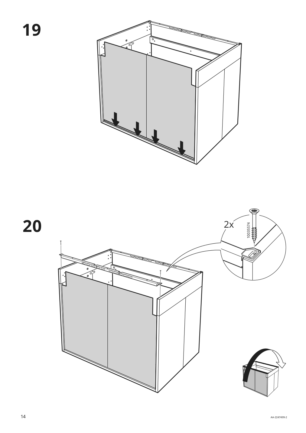 Assembly instructions for IKEA Sektion base cabinet frame adapted for wheelchairs white | Page 14 - IKEA SEKTION base cabinet frame 304.508.45