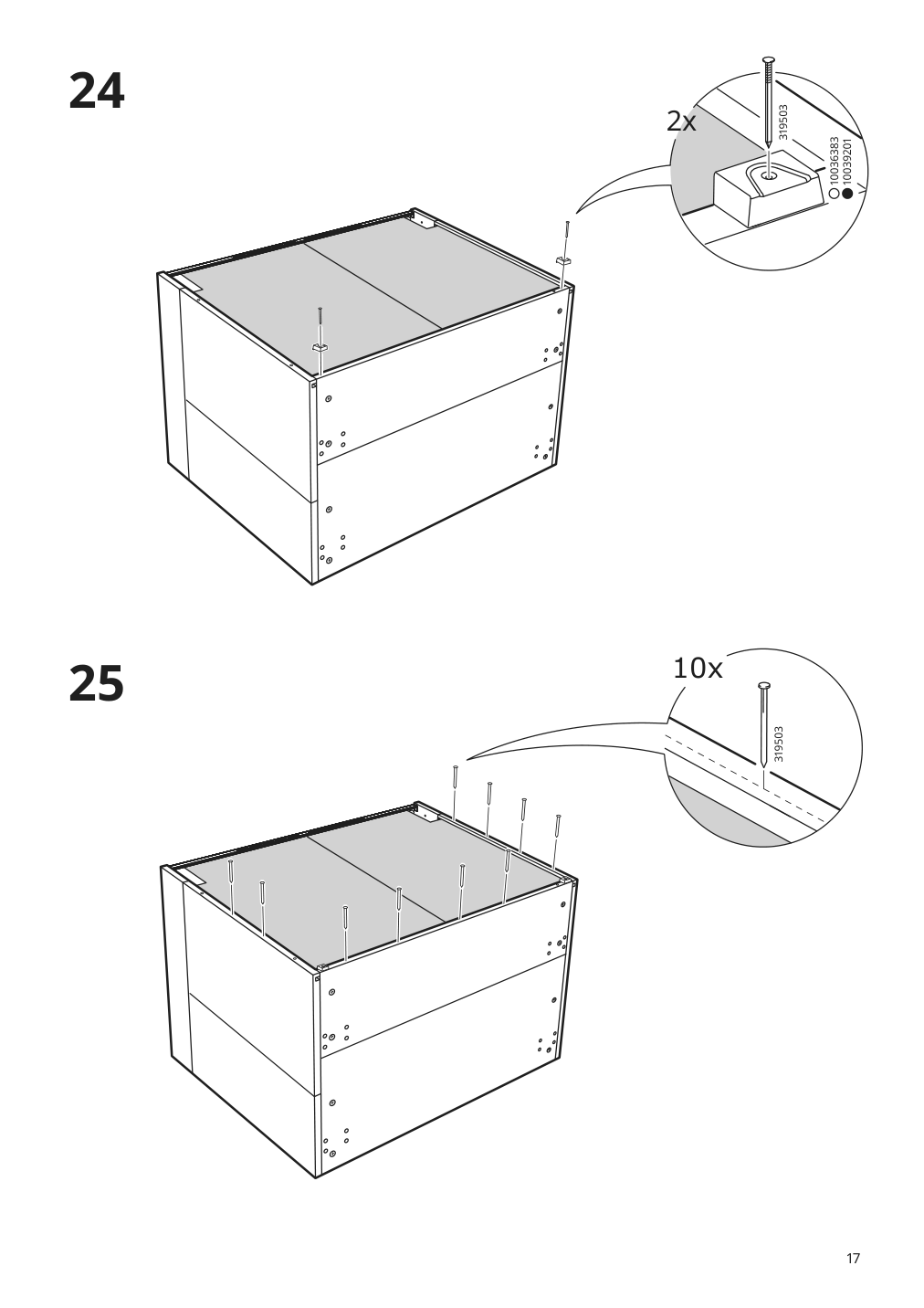 Assembly instructions for IKEA Sektion base cabinet frame adapted for wheelchairs white | Page 17 - IKEA SEKTION base cabinet frame 304.508.45