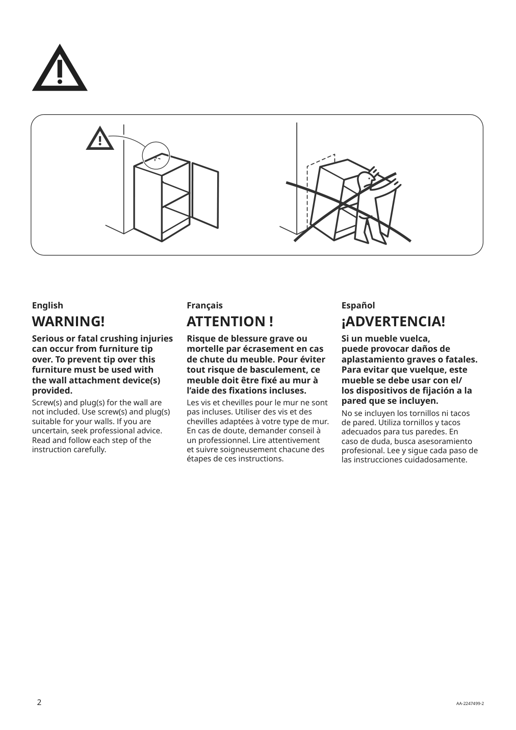 Assembly instructions for IKEA Sektion base cabinet frame adapted for wheelchairs white | Page 2 - IKEA SEKTION base cabinet frame 304.508.45