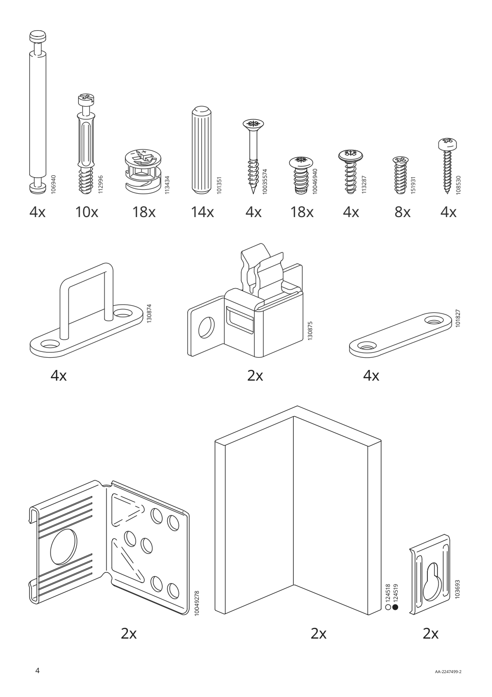 Assembly instructions for IKEA Sektion base cabinet frame adapted for wheelchairs white | Page 4 - IKEA SEKTION base cabinet frame 304.508.45