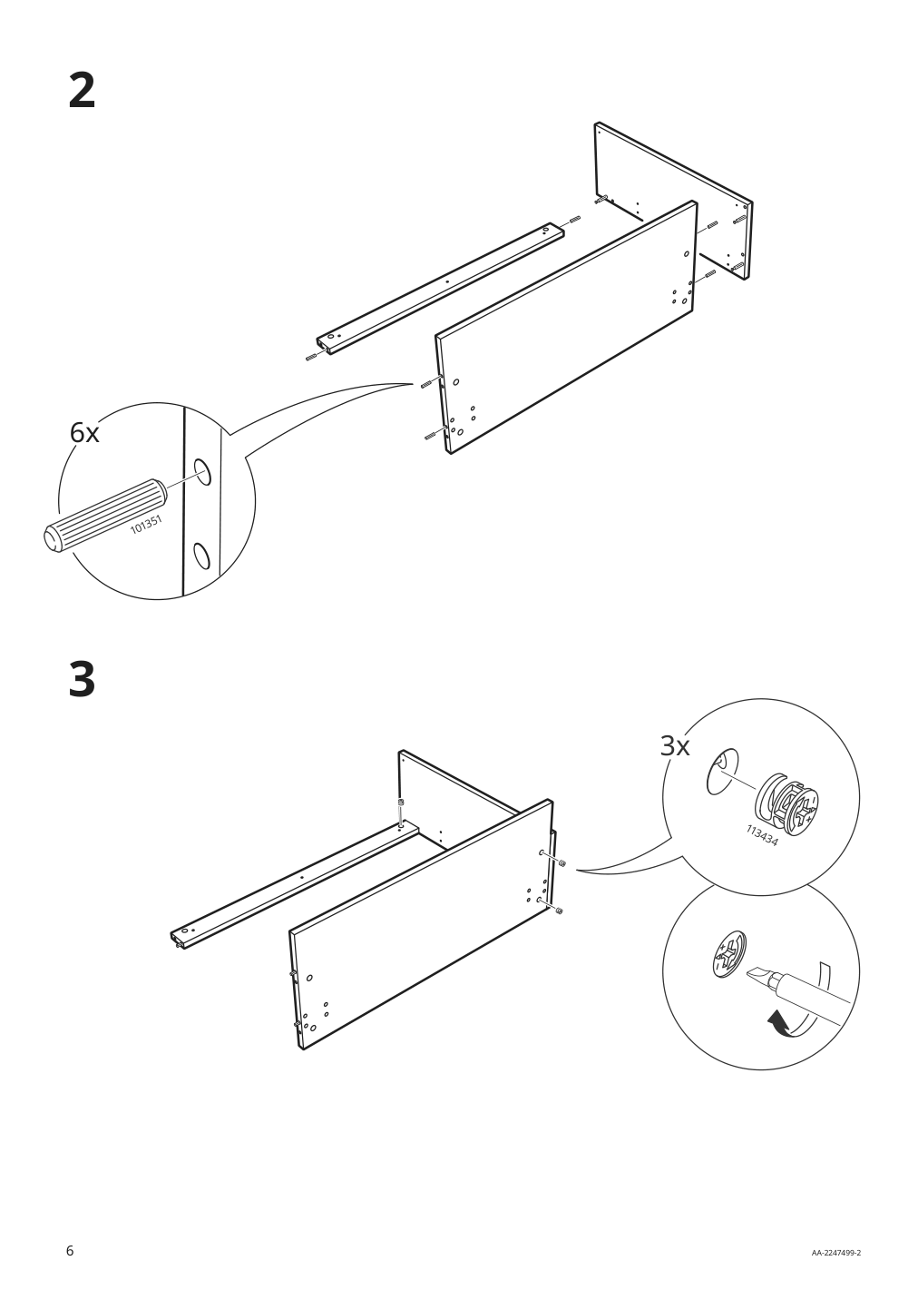 Assembly instructions for IKEA Sektion base cabinet frame adapted for wheelchairs white | Page 6 - IKEA SEKTION base cabinet frame 304.508.45