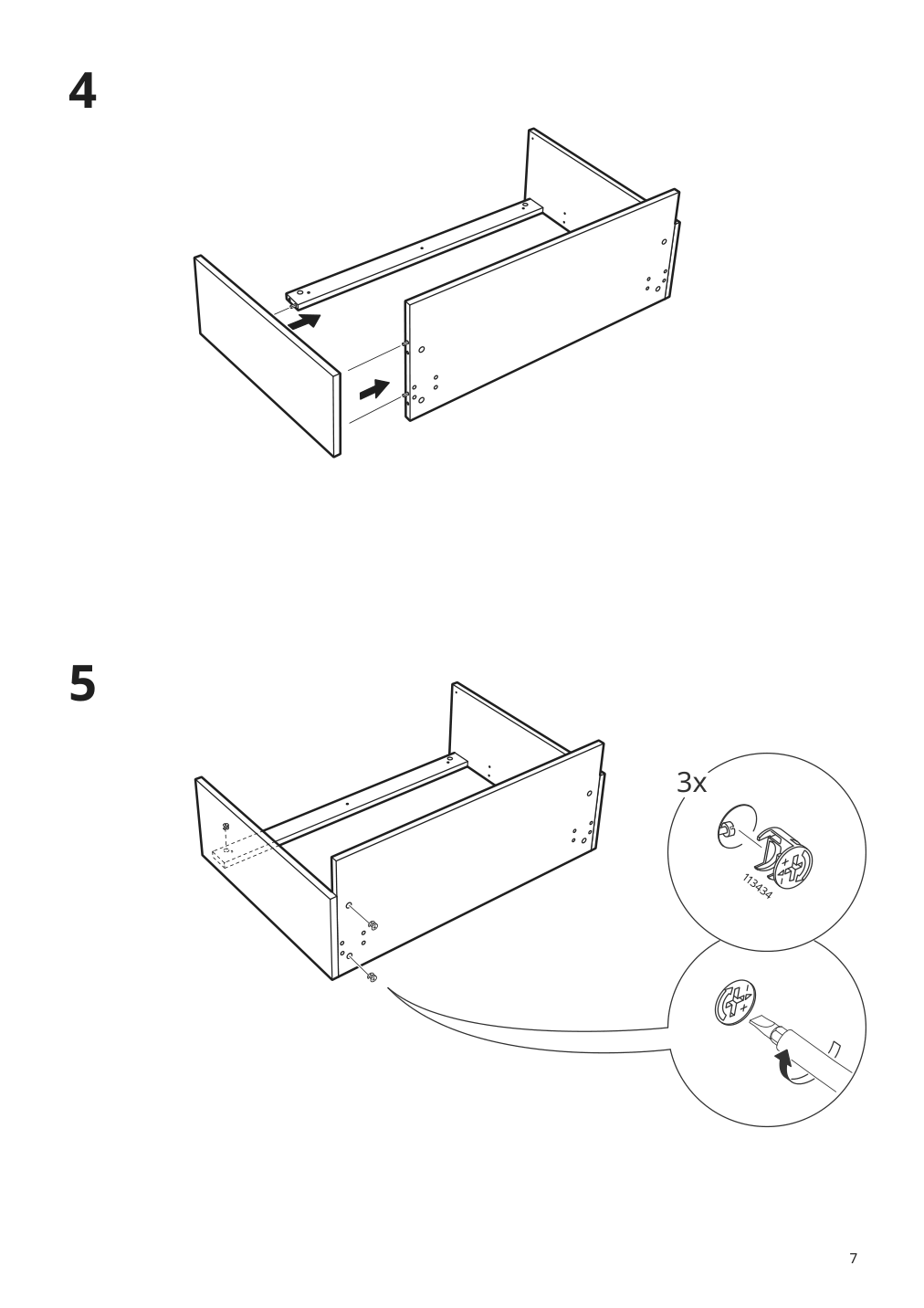 Assembly instructions for IKEA Sektion base cabinet frame adapted for wheelchairs white | Page 7 - IKEA SEKTION base cabinet frame 304.508.45