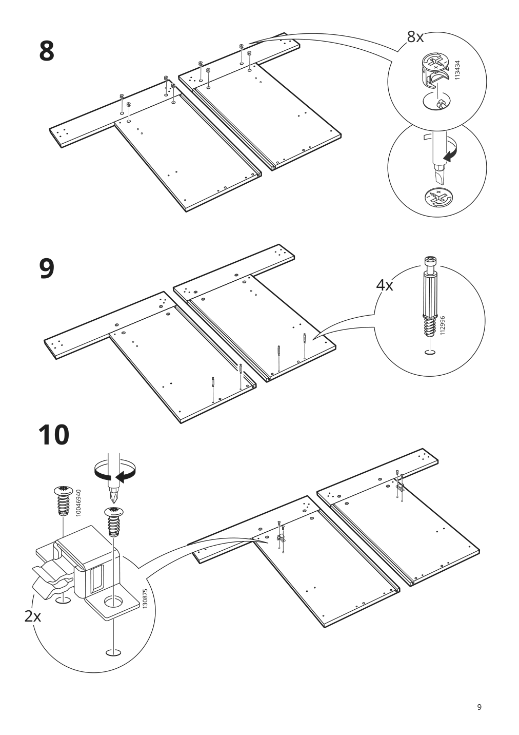 Assembly instructions for IKEA Sektion base cabinet frame adapted for wheelchairs white | Page 9 - IKEA SEKTION base cabinet frame 304.508.45