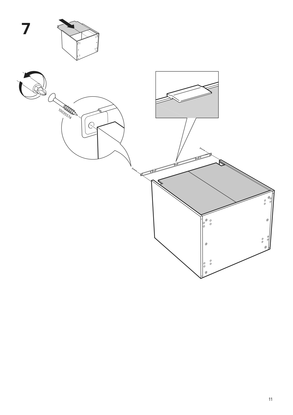 Assembly instructions for IKEA Sektion base cabinet frame white | Page 11 - IKEA SEKTION / MAXIMERA base cabinet with 1 door/3 drawers 893.655.72